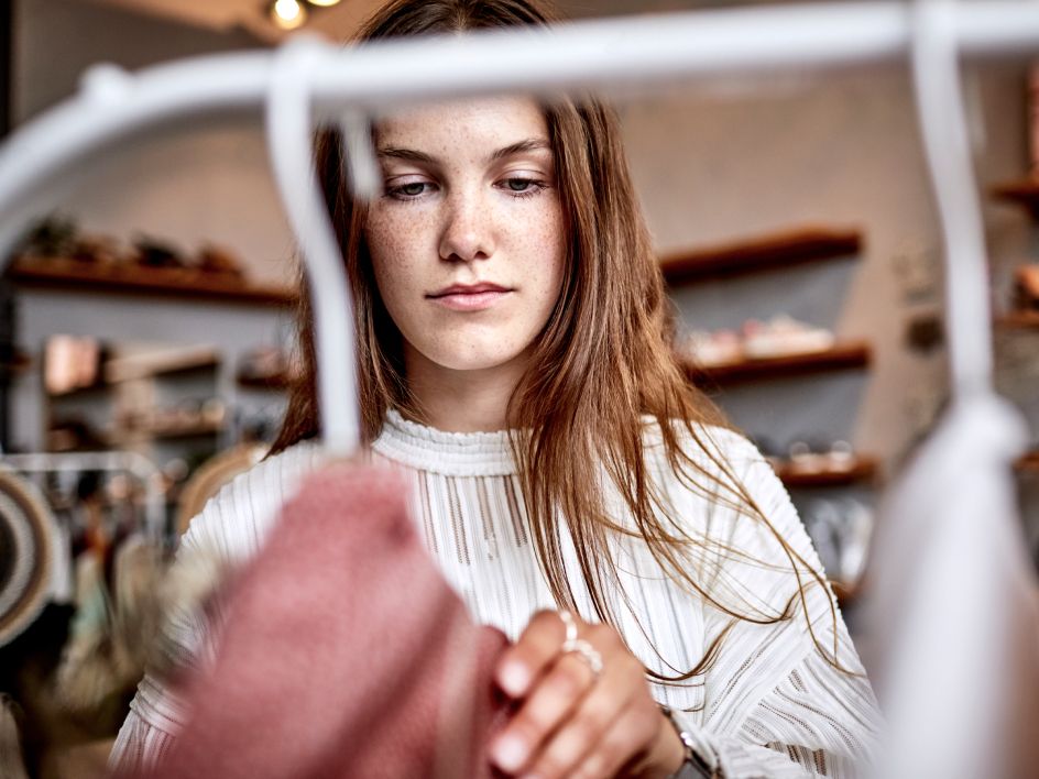 Woman shopping in store