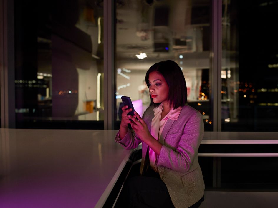 Woman on her phone