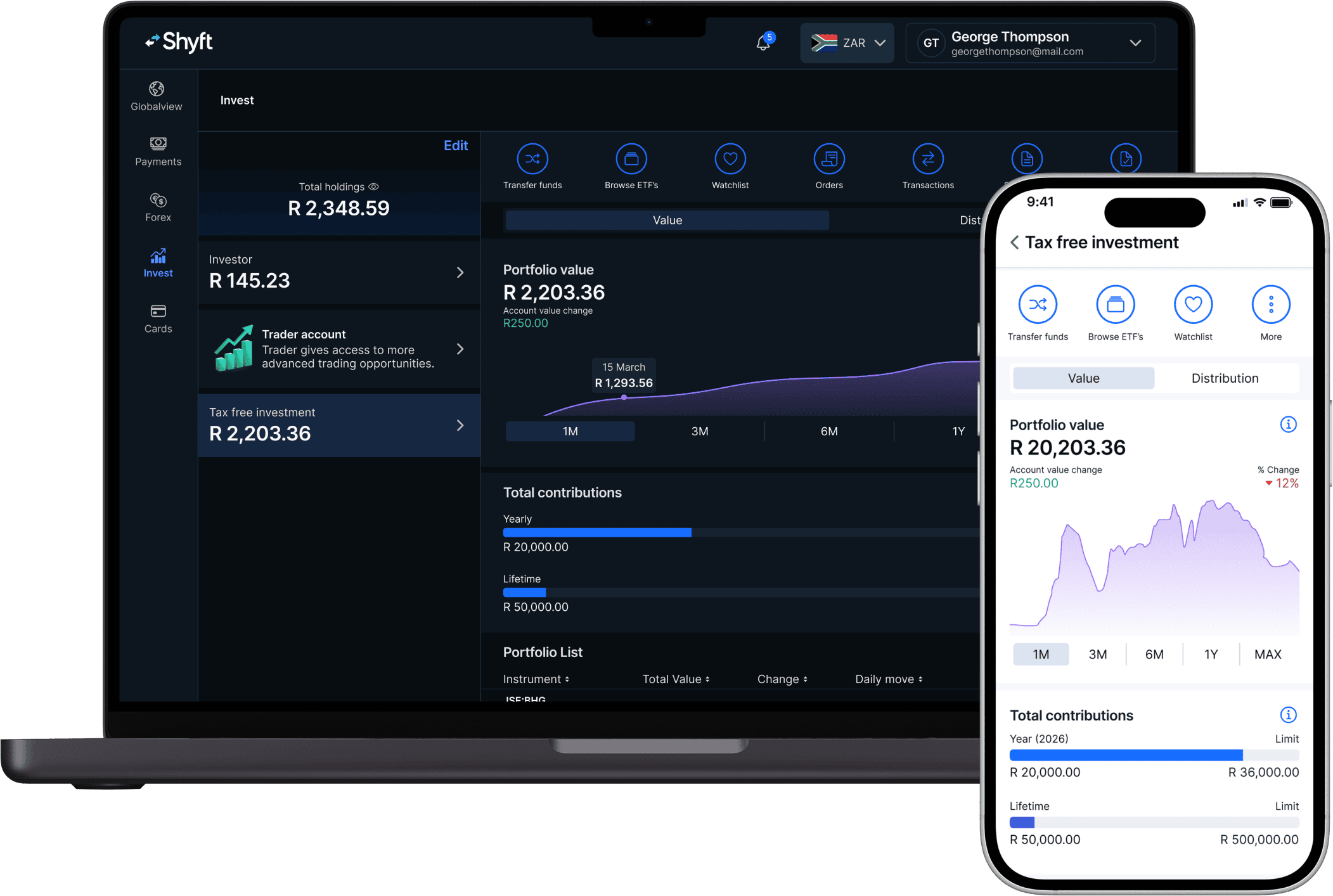 Tax-free investment account