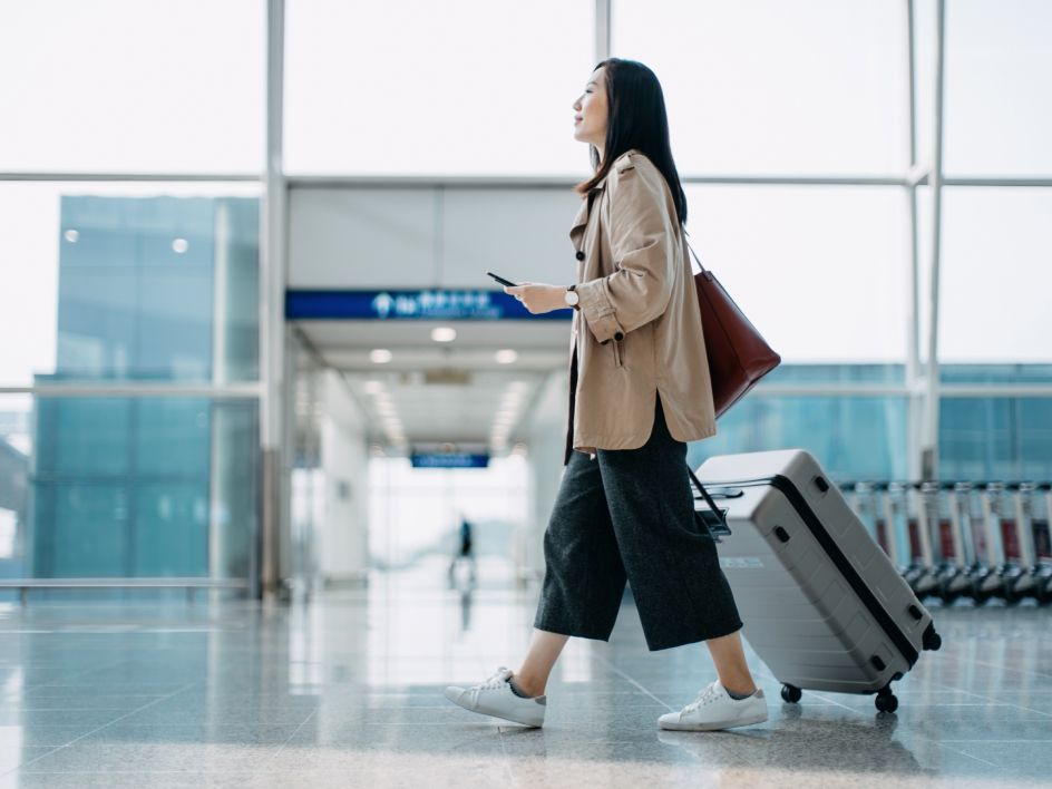 woman in airport