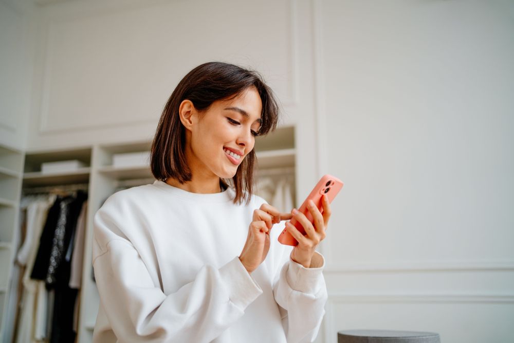 Woman on phone