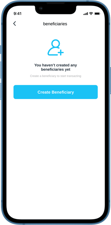 beneficiaries list app screen